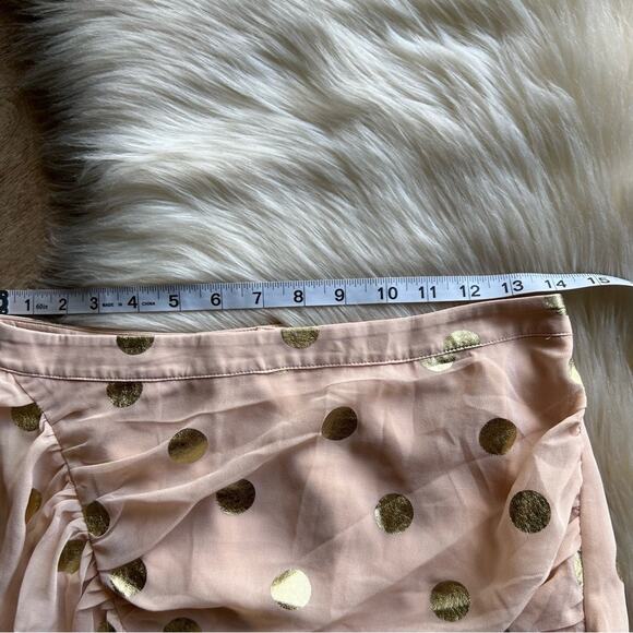Camilla Coelho Kaylee Mini Skirt in Blush Gold size Medium - Picture 8 of 11